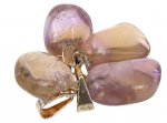 Lot de 10 pendentifs -  Amétrine