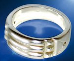 Bague Égyptienne  - plaqué argent -  taille 56