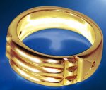 Bague Égyptienne  - plaqué or -  taille 60