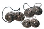 Cymbales Tibétaines Tingtchaks symboles gravés Grands