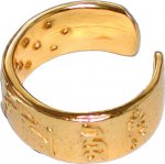Bague Shiatsu - Plaqué or - Grand modèle