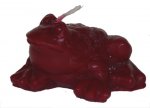 Bougie figurative - Crapaud - Rouge