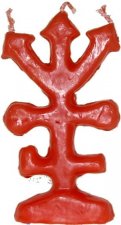 Bougie figurative - Trois flèches - Rouges