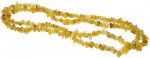 Collier baroque - Opale jaune 90 cm