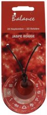 Pendentif Pierre Ronde Percée - Balance - Jaspe Rouge
