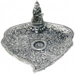Porte encens alu feuille 3 pieds - Bouddha