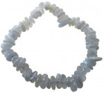 Bracelet Baroque Pierre de lune à reflet bleu