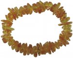 Bracelet Ambre Jaune miel Chips