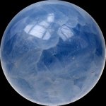 Sphère Calcite Bleue Madagascar - 6 cm