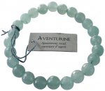 Bracelet Aventurine Verte Perles rondes facettées