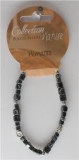 Bracelet pierres baroques et éléments métalliques - Hématite