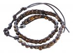 Bracelet Pierres 2 Tours - Oeil de Tigre