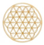 Fleur de Vie en Bois de Peuplier - diam. 5,5 cm