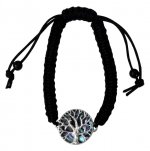 Bracelet Arbre de Vie cordon ajustable - Argent 925