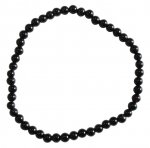 Bracelet Onyx Perles rondes 4 mm