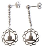 Boucles d'oreilles méditation - Argent 925