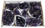 Améthyste druse Uruguay - boîte de 1.5 Kg environ