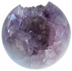 Boule Creuse Améthyste et Cristaux de Quartz 1,2 kg à 1,3 kg