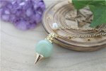 Pendule Sephoroton en Calcédoine Verte