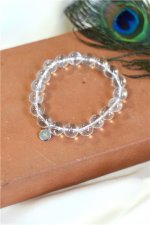 Bracelet Cristal de Roche Perles rondes 10 mm