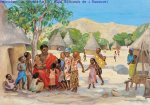Jésus et les Enfants  (Mc 10,13), Poster Vie de Jésus Mafa