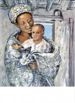 Vierge à l'Enfant, Carte double Vie de Jésus Mafa
