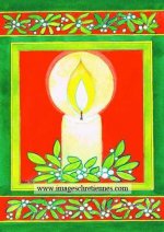 Lot de 10 - Carte Lumière de Noël