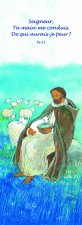 Lot de 25 - Signet Maïté Roche Bon Pasteur - Seigneur ta main me conduit, De qui aurais-je peur ?