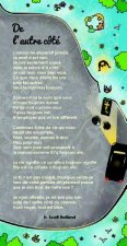 Lot de 10 - Carte texte De l'autre coté - DEUIL