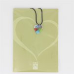 Pendentif Coeur multicolore en Verre de Murano