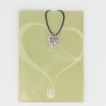 Pendentif Coeur rose en Verre de Murano