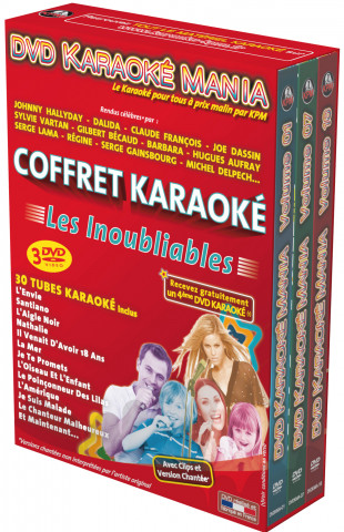DVD KARAOKE MANIA - COFFRET 3 DVD : LES INOUBLIABLES