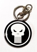 PUNISHER LOGO PORTE CLE METAL