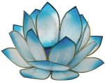 Photophore lotus - coloris turquoise