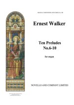 ERNEST WALKER: TEN PRELUDES ON LADY MARGARET HALL HYMN TUNES NOS.6-10 ORGAN