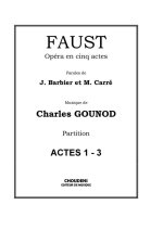 CHARLES GOUNOD: FAUST - OPERA EN CINQ ACTES (FULL SCORE)