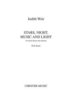 JUDITH WEIR: STARS, NIGHT, MUSIC AND LIGHT (A4 STUDY SCORE) CHANT
