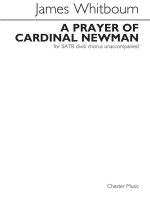 JAMES WHITBOURN: A PRAYER OF CARDINAL NEWMAN CHANT