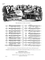 RUGGERO LEONCAVALLO: PAILLASSE