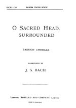 HASLER O SACRED HEAD SURROUNDED(HYMN)IN EB  SATB/ORG (HARM. BY BACH) CHANT