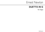 ERNEST NEWTON: DUETTINO IN G ORGAN
