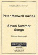 PETER MAXWELL DAVIES: SEVEN SUMMER SONGS SOPRANO GLOCKENSPIEL PART