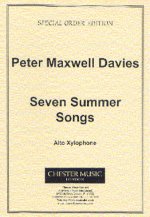 PETER MAXWELL DAVIES: SEVEN SUMMER SONGS ALTO XYLOPHONE PART