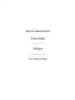 FRANZ DRDLA: DIALOGUE FOR VIOLIN AND PIANO OP.27 NO.1