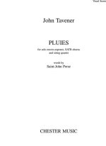 JOHN TAVENER: PLUIES (VOCAL SCORE) CHANT