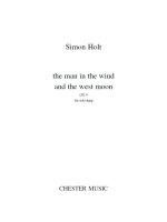 SIMON HOLT: THE MAN IN THE WIND AND THE WEST MOON
