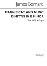 JAMES BERNARD: MAGNIFICAT AND NUNC DIMITTIS SATB/ORGAN CHANT