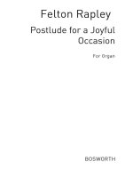 FELTON RAPLEY: POSTLUDE FOR A JOYFUL OCCASION