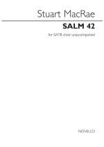 STUART MACRAE: SALM 42 (UNACCOMPANIED SATB CHOIR) CHANT