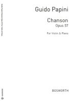 GUIDO PAPINI: CHANSON FOR VIOLIN AND PIANO OP.57